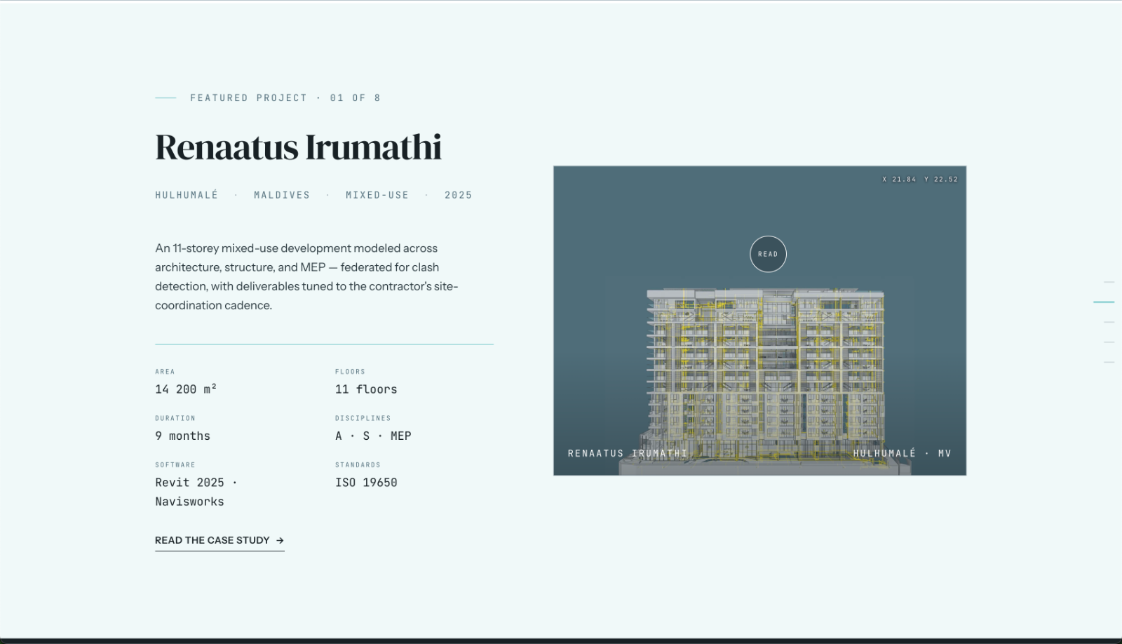A BIMNovate project page in the drawing-sheet frame